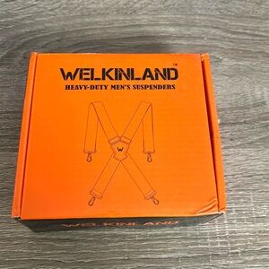 Weljinland heavy duty men’s suspenders brand new never opened.l